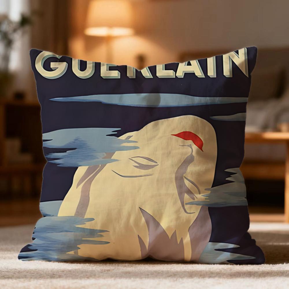 Heiß G-Guerlain Cushion Cover Weiche Waschbare Kissenhülle Mehrzweck für Sofa Bett Reise Bürogebrauch