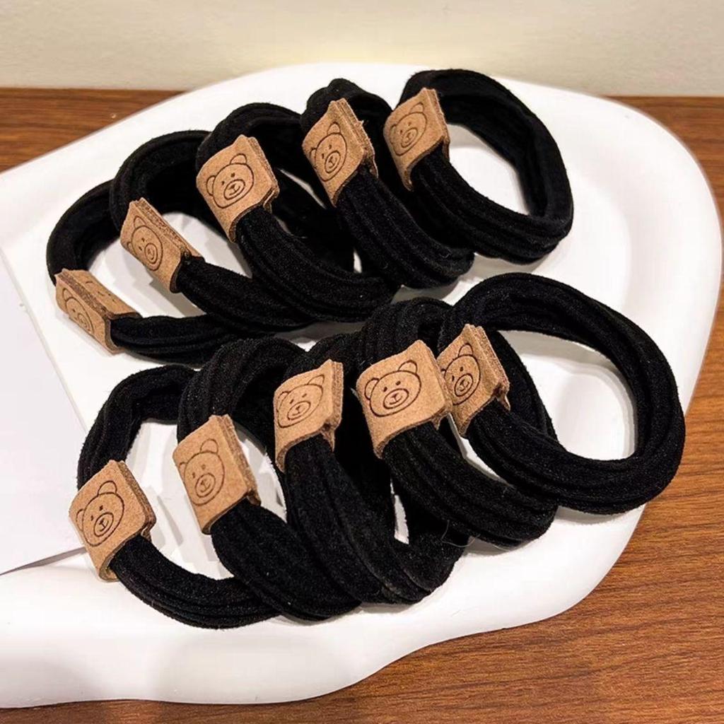 Bären-Haargummi: Nicht schädigendes, Hochelastisches, Verdicktes Haaraccessoire für hohe Pferdeschwänze.