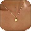 Elegant And Minimalist 26 Letter English Necklace With Bubble Gloss Letter Pendant, Women's Gift Collarbone Chain
