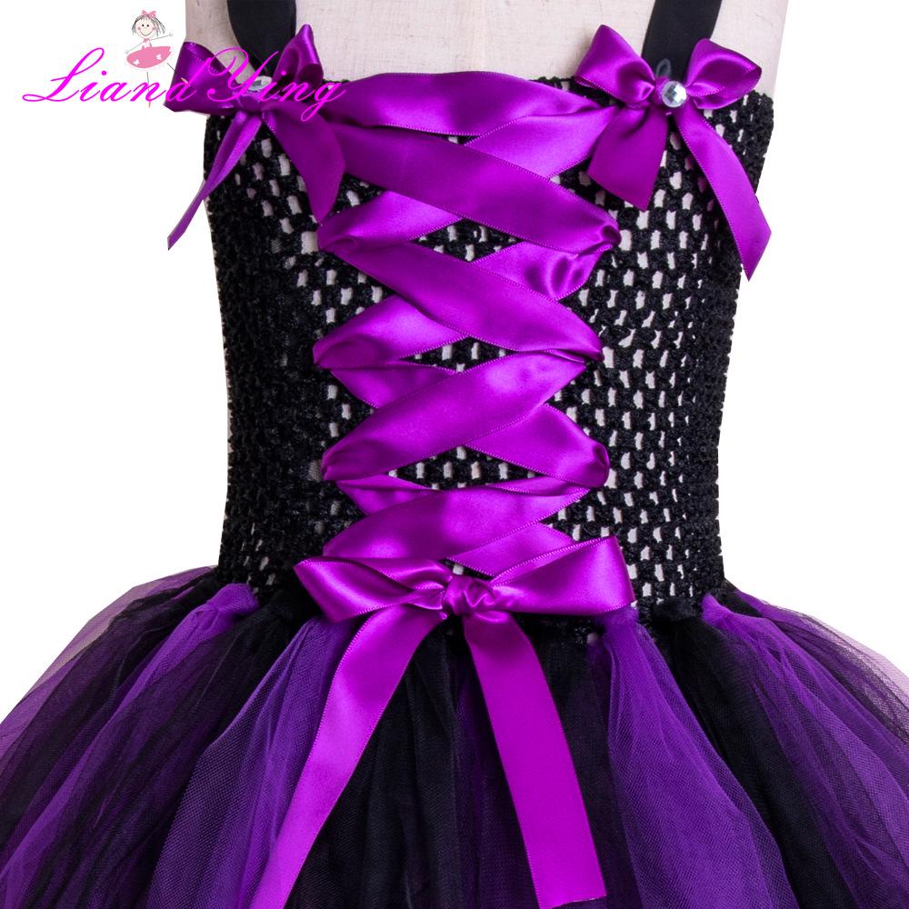 European & American Style Halloween Witch Tutu Dress for Kids - Puff Skirt Design