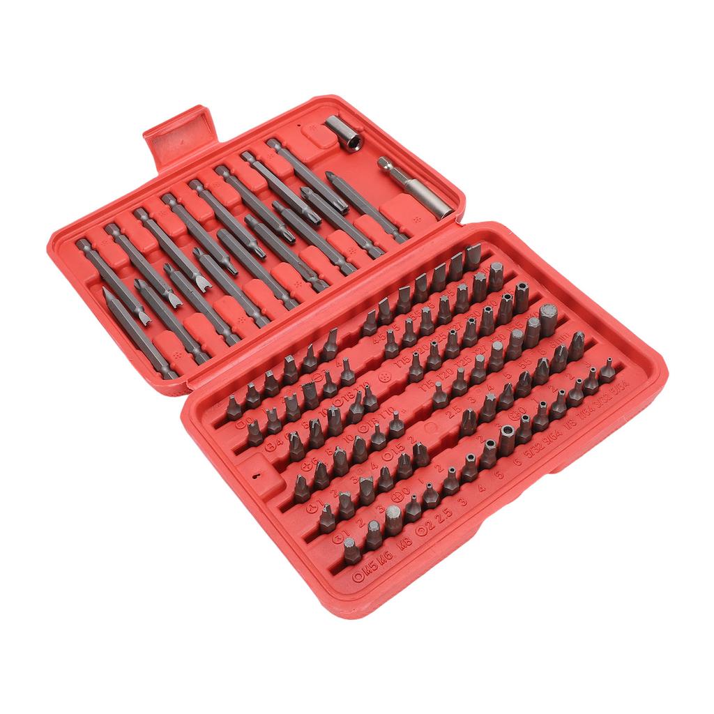 98Pcs Crossing Slot Star Screwdriver Bit Set CRV Steel Multifunctional Screw Driver Bit for Home Repairs Maintenance
