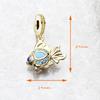 Colourful Fish Gold Plated Pendant Charms DIY Jewelry Summer Cute 100% 925 Silver Gift