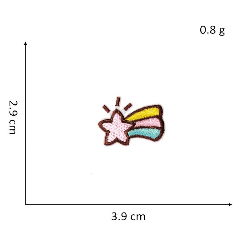 DIY Self-Adhesive Cartoon Planet Embroidery Stickers for Bags, Shoes, and Hats