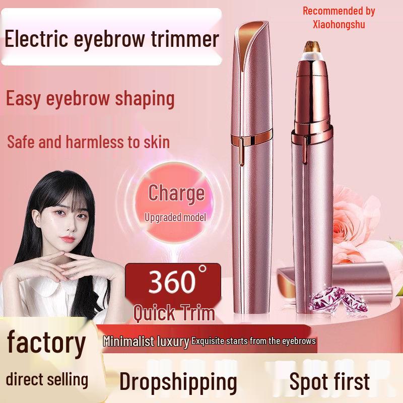 Rechargeable USB Electric Eyebrow Trimmer & Shaper for Men and Women