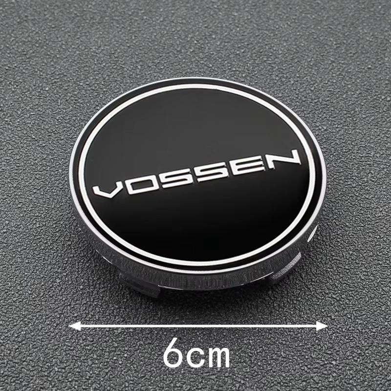 4PCS 56+60MM Vossen Emblem Universal Car Badge Wheel Center Hub Caps Sticker Rim Cover Auto Decoration Accessories