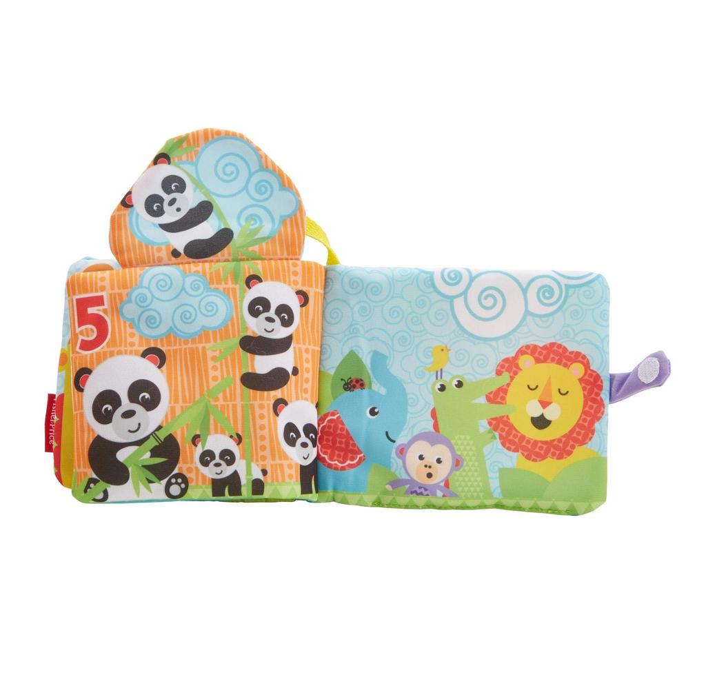 Fisher-Price Signature Series Cloth Book for Babies (Ages 0+) - Educational Toy, Cloth Toy, Teething Toy, FGJ40