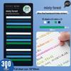 Colorful Extra-Fine Transparent Index Tabs - Fluorescent Multi-Color Sticky Notes for Students