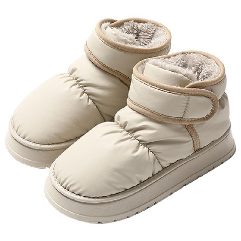 Waterproof Shoes for Women, Thick-soled and Fleece Warm Snow Boots, Simple Cotton Shoes for Men