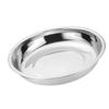 Metal Dinner Plates 304 Stainless Steel Round Camping Plates Thickened Soup Plate Tableware Tool S (16cm)