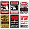 Beware Vintage Tin Sign Plaque Metal Plate Guard Dog Signs for No Trespassing Farmhouse Wall Art