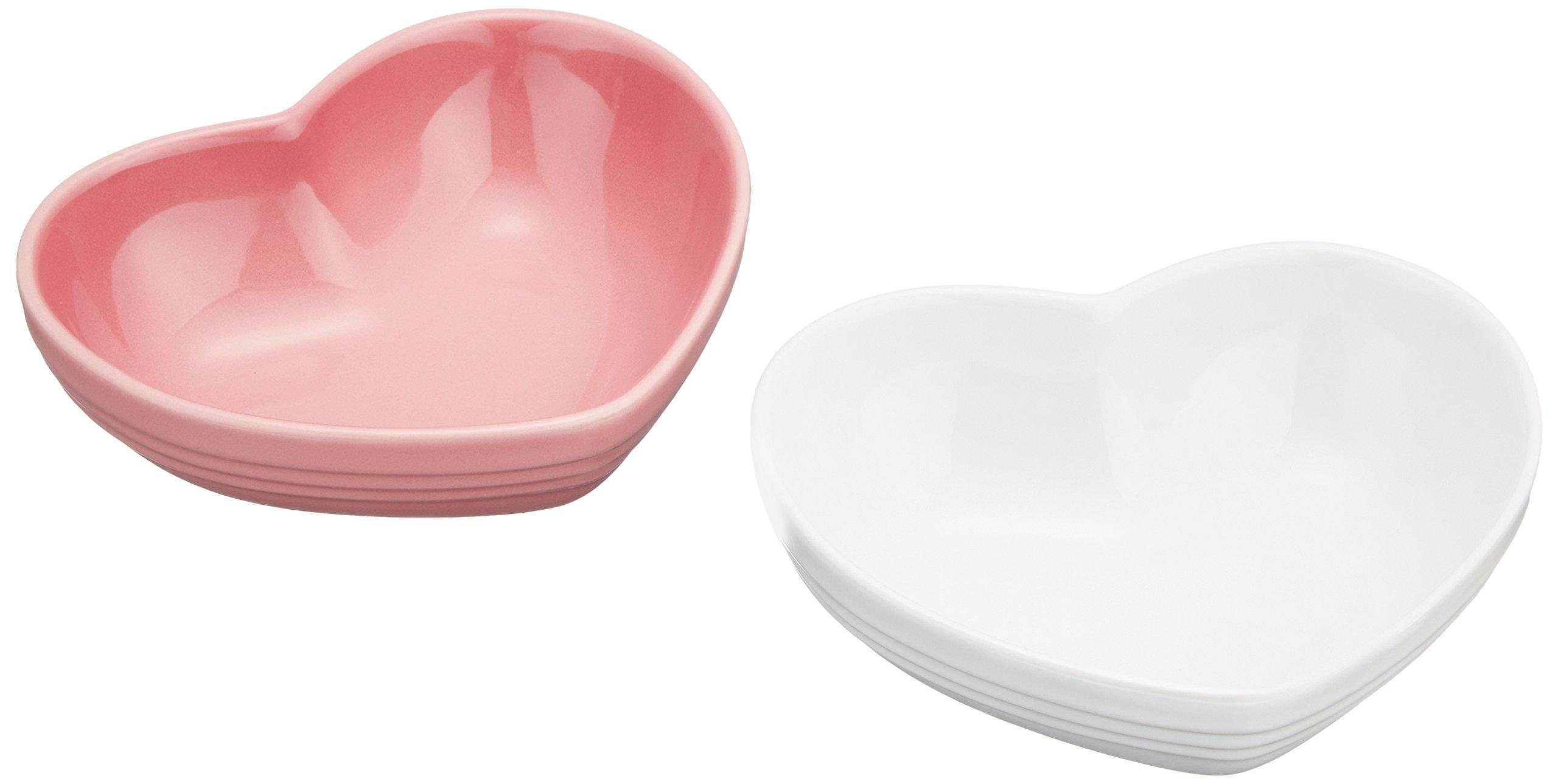 Le Creuset Heart Dish (S) Rose Quartz White Luster