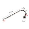 IKOKY Stainless Steel Gay Metal Butt Plug with Ball Sex Toys for Men and Women Anal Plug Dilator Anal Hook Prostate Massage