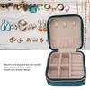 Jewellery Holder 2 Layer Design Velvet Jewelry Box Soft Velvet Portable Storage Case Compact Elegant Velvet Case Travel Use