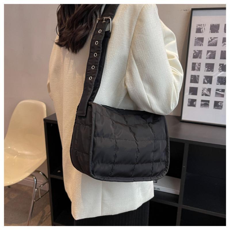 Women's Bag Minimalist Bag Plaid Tote Bag Crossbody Bag Solid Color Casual Bag