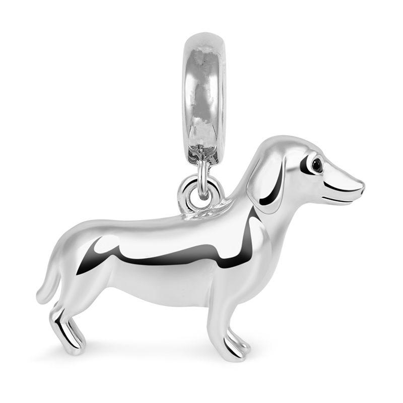 925 Silver Plated Cute Animal Charm Beads DIY Necklace Bracelet Gift Enamel Dog Panda Penguin Fashion Jewelry