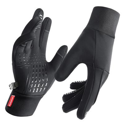 Guanti da ciclismo impermeabili Guanti da bicicletta touch screen invernali Guanti da bici caldi per scooter da esterno antivento da equitazione