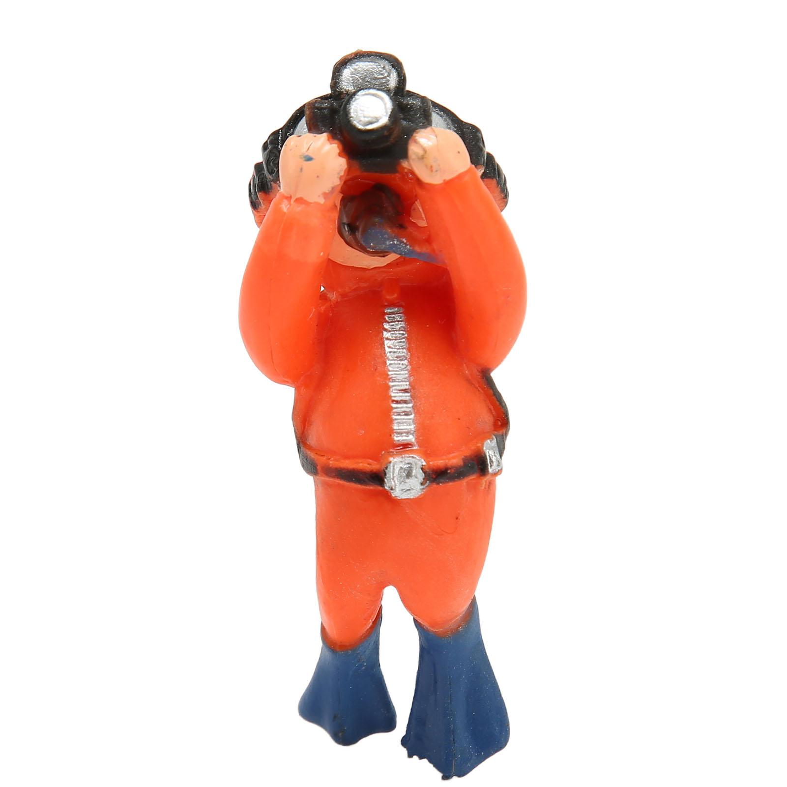 

Аквариумное украшение Дайвер Плавающая модель маленького дайвера для плавающего аквариумного аксессуара Оранжевый Толстячок, принимающий