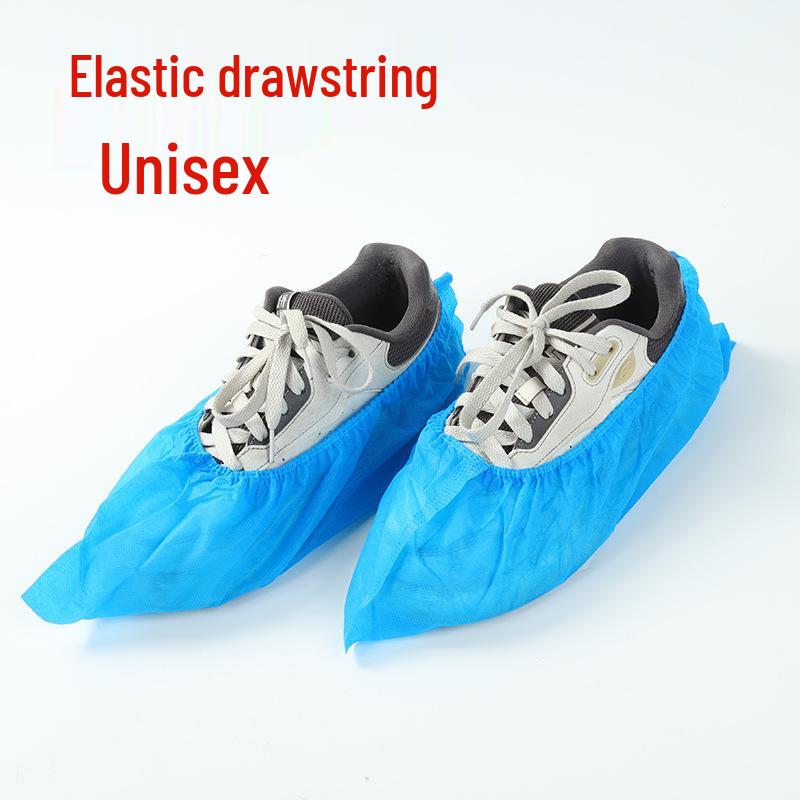 Plus Size Durable Non-Woven Indoor Shoe Covers for Adults and Children - Dustproof and Thickened