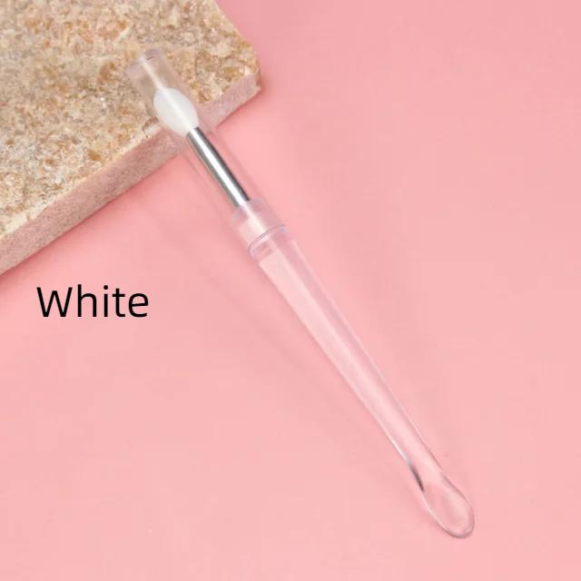 Lip Brush Silicone Lipstick Applicator with Cap Multifunctional Lips Blending Stick Beauty Makeup Tool