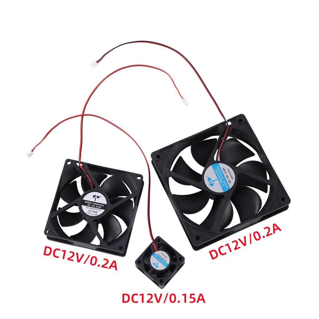 DC12V Noiseless Fan Automatic Egg Incubator Hatcher Fan Air Ventilation 0.15A/0.2A Micro Centrifugal Fan Cooling Fan Exhaust 1Pc