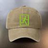 A Washed Hat Featuring an Emergency Exit Sign Pattern a Daily Sunprotection Baseball Cap a Musthave Fashionable Couples H