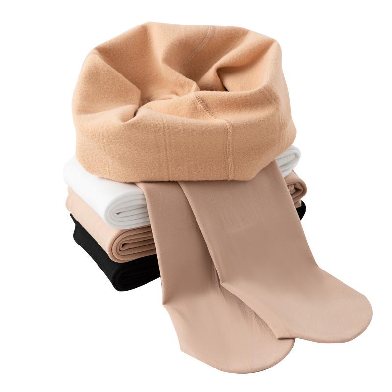 Barnens Vår & Höst Vita Fleece Dansleggings och Strumpor