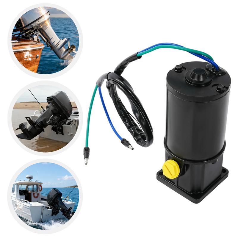 Replacement Tilt & Trim Motor for Mercury Outboard - 12V 240W Pure Copper Motor Fit 2-Stroke 40-125HP/4-Stroke 30-120HP OEM 8194
