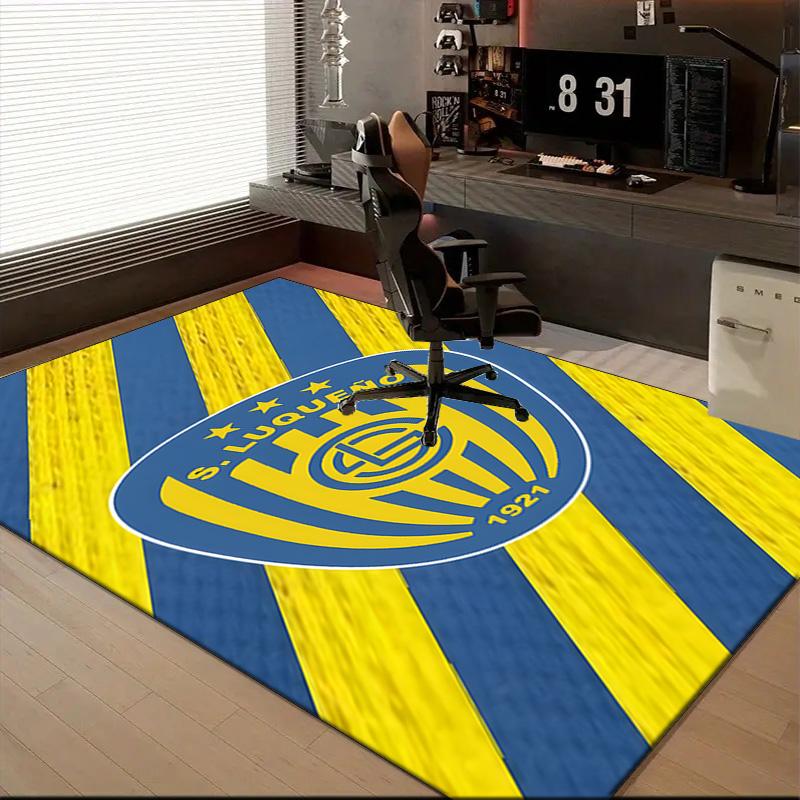 Luqueno Club Emblem Rug Game Carpet, Floor Mat for Bedroom Living Room Entryway Rug, Home Decor Idea Gift for Christmas Birthday