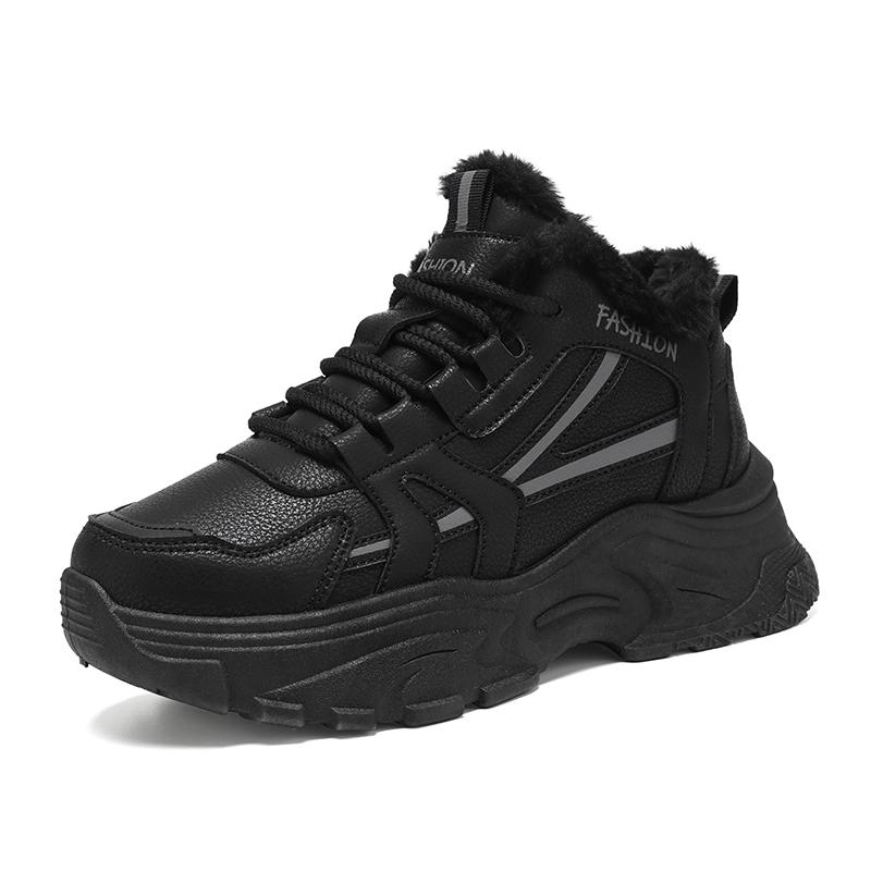 TUINANLE Šilti žieminiai sportbačiai moterims, kasdieniai sportiniai batai, riedlenčių treniruokliai, pliušinis komfortas, sniego batai