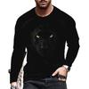 Geometric Pattern Long Sleeve T-Shirt, Stylish Casual Top For Everyday Wear
