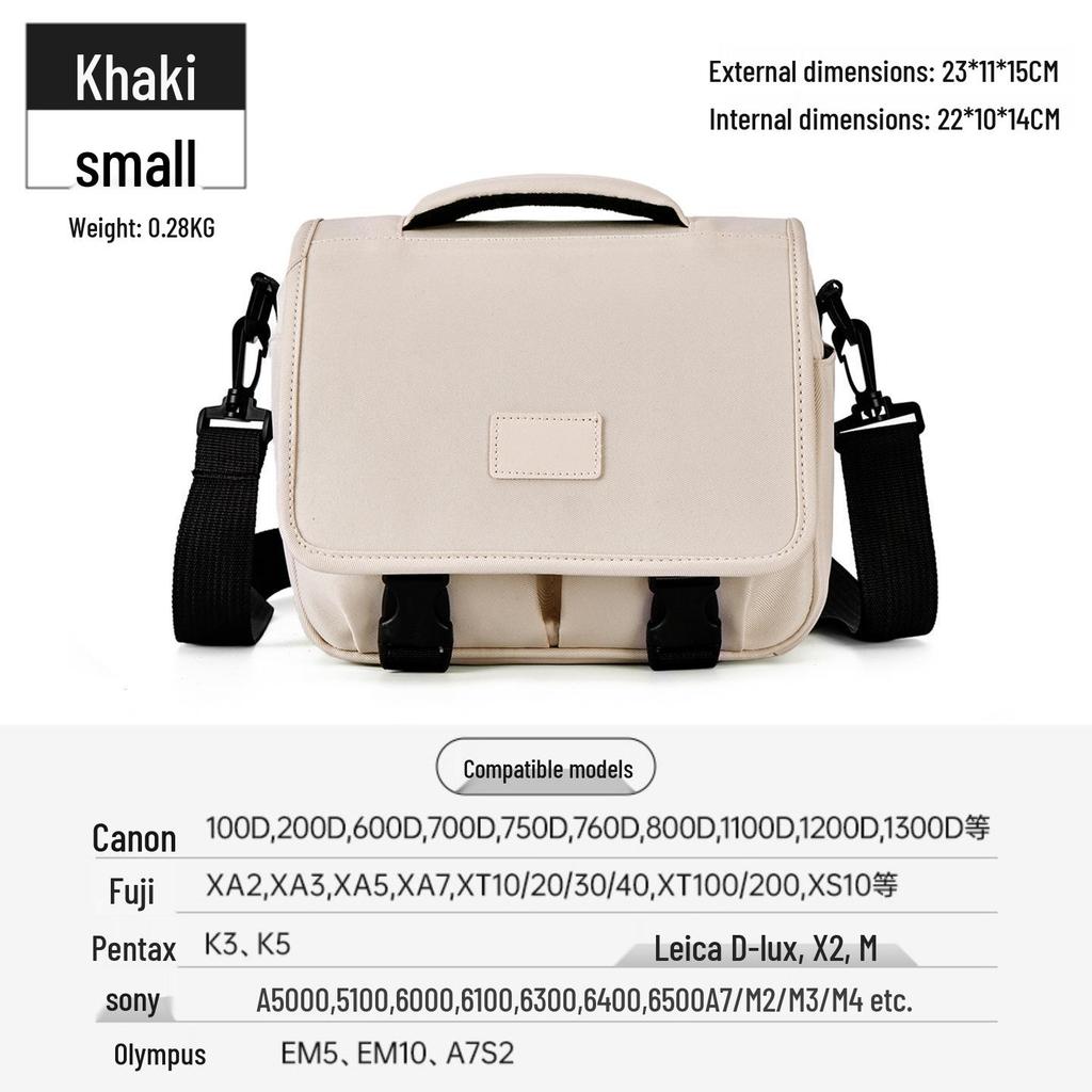 Waterproof Portable Camera Bag for Canon, Sony, Fuji, Nikon SLR/Mirrorless - Single Shoulder Photography Bag
