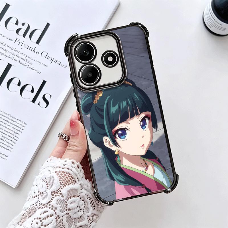 A-Apothecary D-Diaries Maomao Vergoldetes Handyhülle Für Xiaomi Redmi Note 14 15 Pro Plus 13 12 11 11S 11T 10 9S 9 5G Sturzfest Aira
