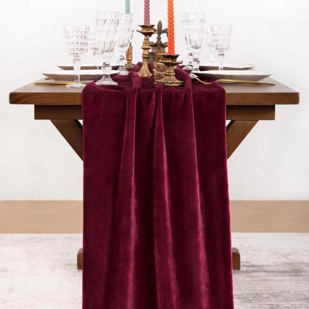 Non-slip Wedding Table Cloth Extended Table Linen Table Decoration Conference Table Cover  New Year