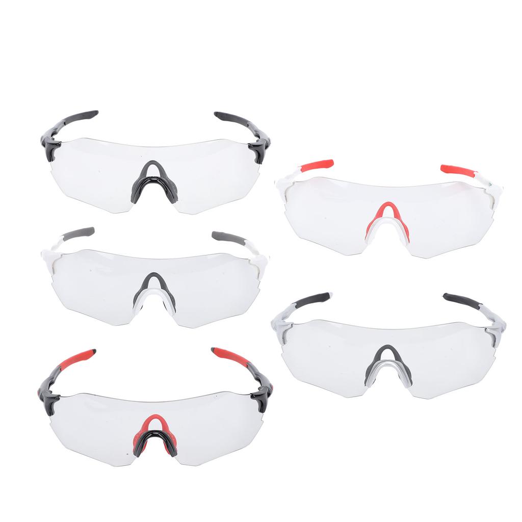 Cycling Glasses Color Changing Windproof UV Proof Adaptable Frame Sports Sunglasses for Running Hiki
