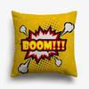 American POP ART Cushion Covers BANG WOW BOOM POW Cushion Cover Home Decorative Linen Pillow Case for Sofa CouchP,