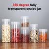 Plastic Packing Bottle Pet Clear Empty Seal Bottle Circular Bucket Storage Biscuit Jar Food Grade Sealed Cans Tank Container