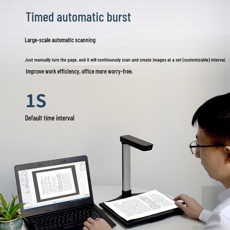 Dianyipai X1800 25MP A4 High-Speed Document Scanner CN plug (adapter included)