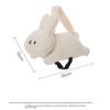 Car Hanging Tissue Box Set - Cute Rabbit & Cat Plush Design, Black/White Options, Soft Stuffed Car Back Seat Tissue Holder