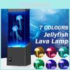 Jellyfish Led Lava Tank Aquarium Lamp 7 Color Changing Night Mood Gift Light