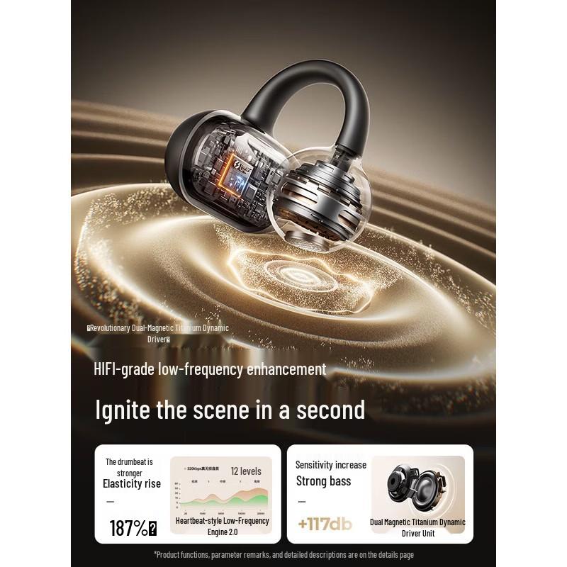 SANAG Z50 Ultra Air-Bone Conduction Open-Ear AI Translator Earbuds