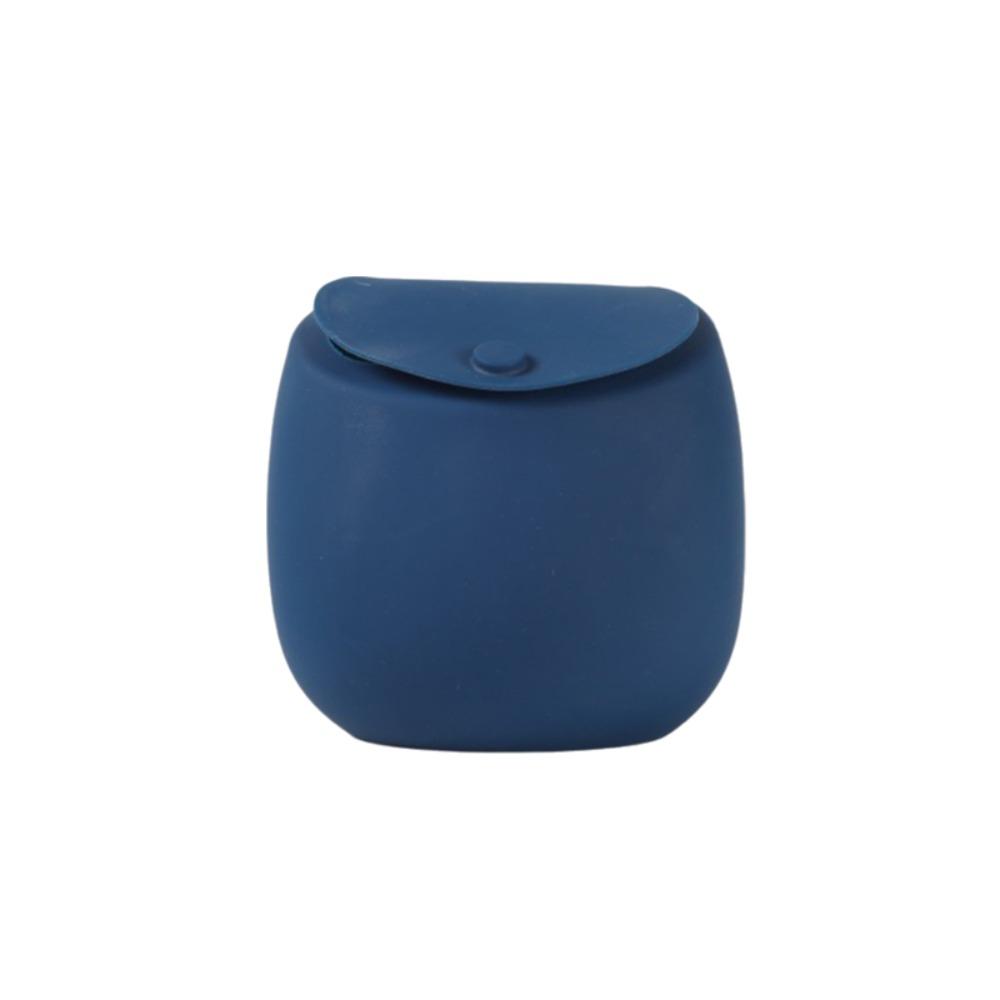 Magnetic Closure Silicone Dog Training Treat Pouch Waterproof Puppy Snack Dispenser Outdoor темно-синий