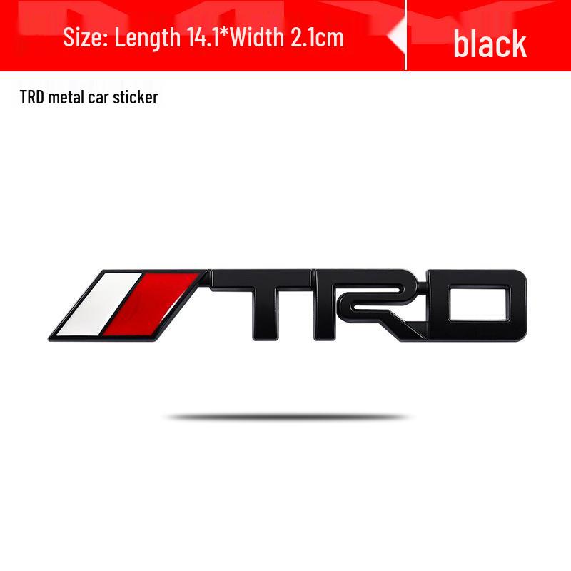 Toyota Reiz Camry Logo TRD Car Metal Personality Decal Sticker