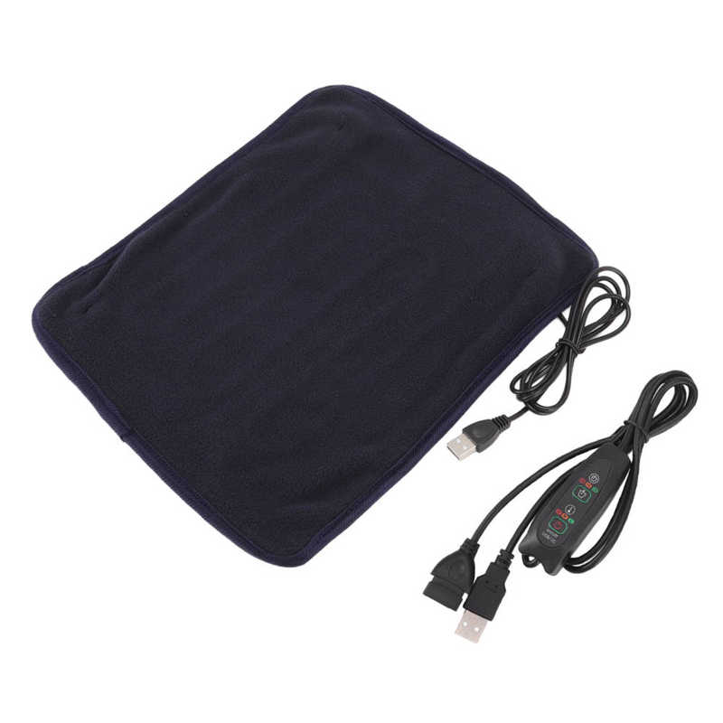 Heated Blanket Mat Portable USB Heating Pad Shoulder Neck Leg Waist Heating Pads With Multi Level Temperature Adjustment Timing