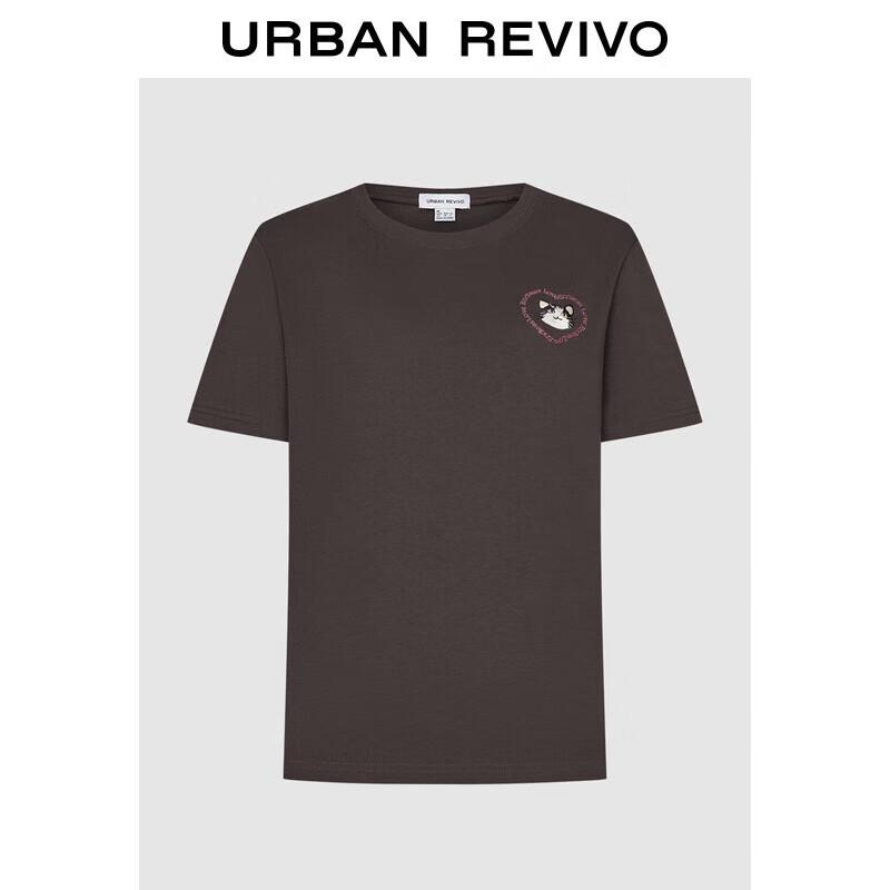 UR 2025 Women s Cat Embroidery Short Sleeve T-Shirt S