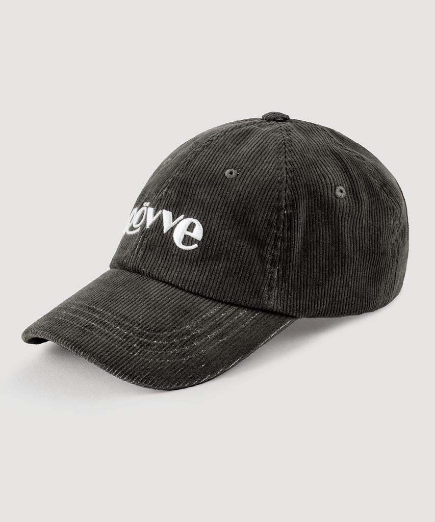 ROVVE Pigment Corduroy Logo Cap (Dark Gray)