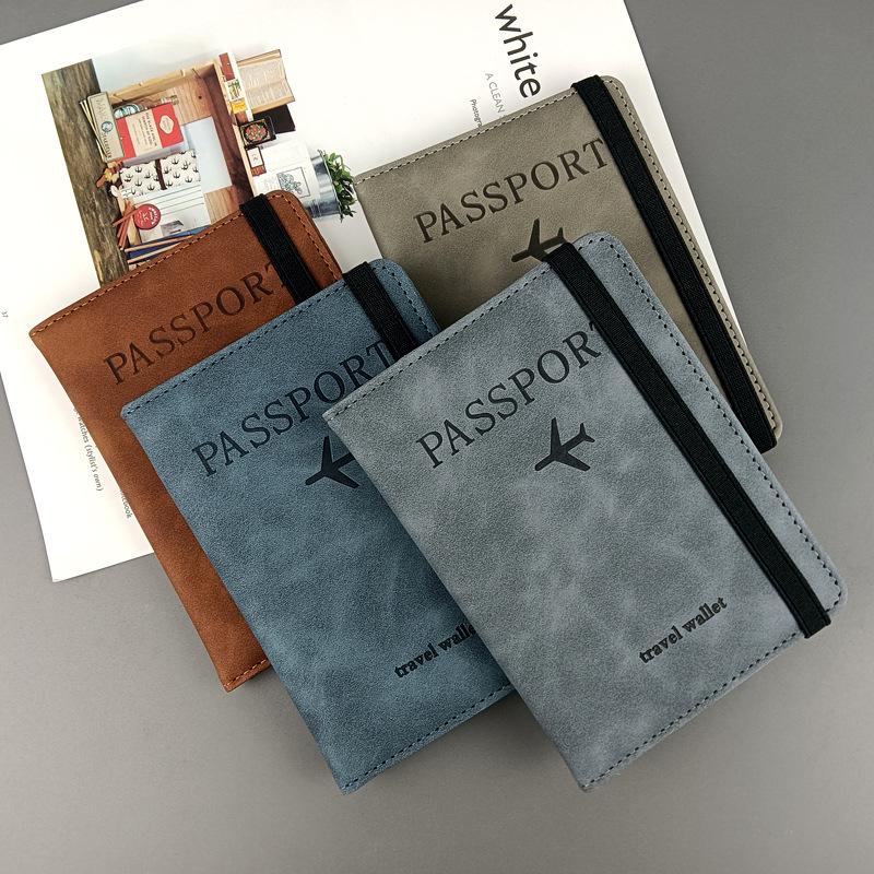 PU Leather Cross-Border Travel Passport Holder & Document Protector