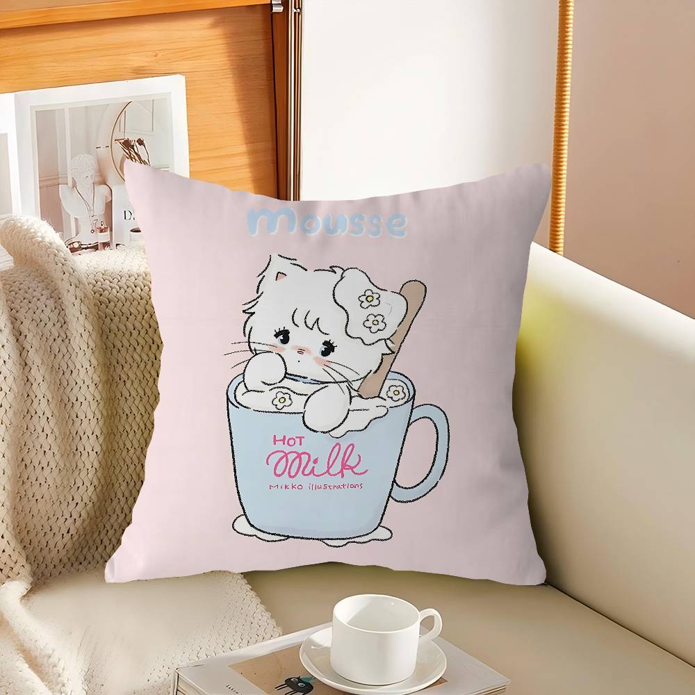 

M-Mikko Cute 45*45cm Cushion Cover Pillow Cover Decor Pillowcase Home Pillowcase For Couch Pillow 16x16Inch