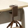 Shelf and Desk Bag Hook with Adjustable Grip, Removable Edge-Mount Backpack Holder for Study Table, Wardrobe Storage