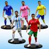 Auf Lager: 1-8 Stück Fußballstar-Figuren (C. Ronaldo, Messi, Mbappé) – niedliche Actionfiguren im Cartoon-Stil – Autozubehör – Geschenk für Fußballfans
