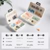 Etravel Portable Pill Organizer, Large Capacity Medicine Box, Pill And Jewelry Case, 7-Day Extended 7-Compartment Rectangular Pill Case